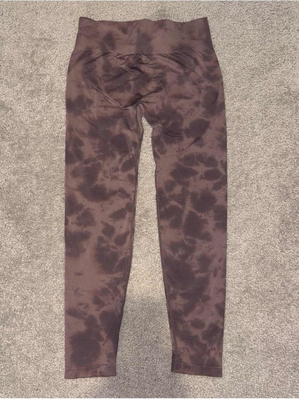 Women Brown Tie-Dye Leggings – Comfortable Everyday Bottoms